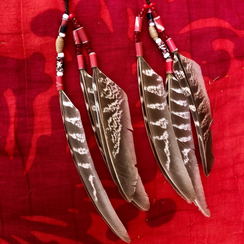 Handmade Feather Earrings